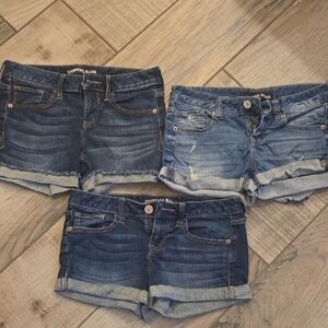 Women's Blue Denim Shorts